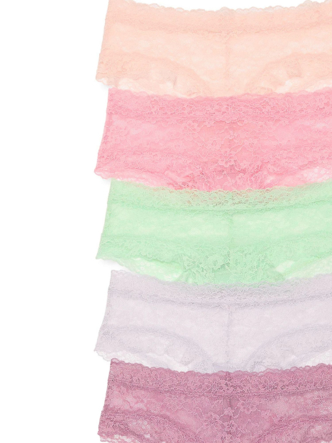 Мереживні трусики чики Victoria's Secret набір 1159833482 (Різні кольори XL)