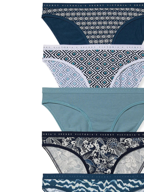 Набор хлопковых трусиков Victoria's Secret бикини 1159833485 (Разные цвета XL)