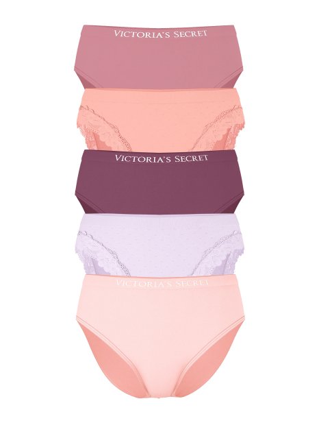 Набір жіночих гладких трусиків брифів Victoria's Secret 1159833537 (Різні кольори M)