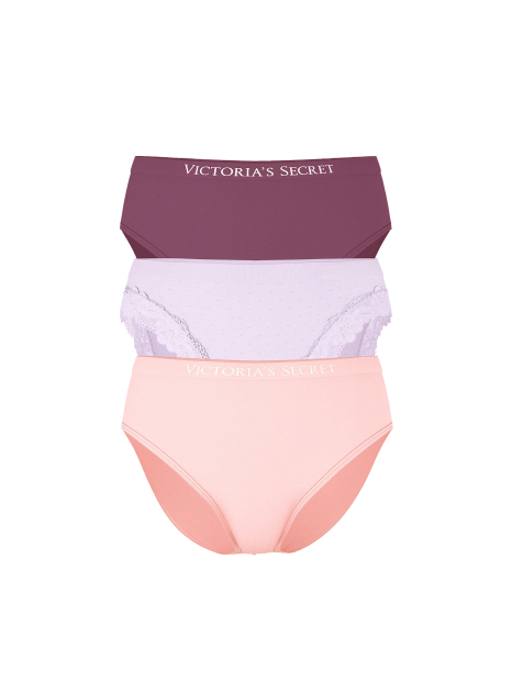 Набір жіночих гладких трусиків брифів Victoria's Secret 1159833537 (Різні кольори M)