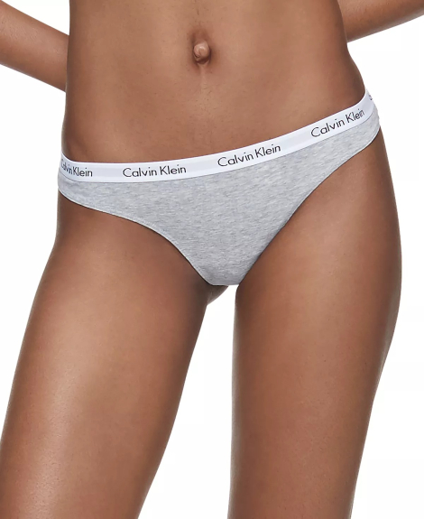 Набір трусиків тонг Calvin Klein 3шт 1159836928 (Чорний/Сірий XL)