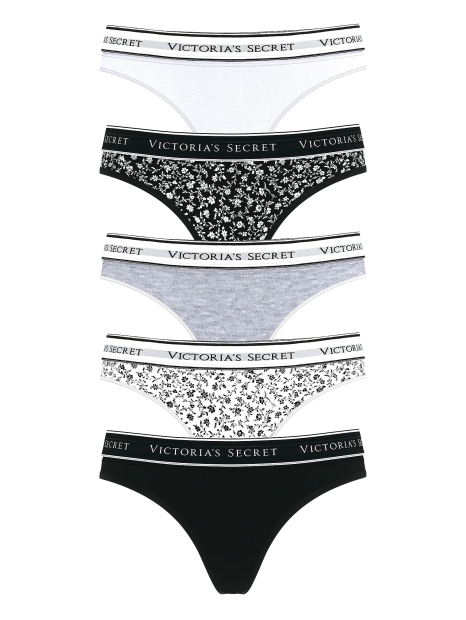 Женские трусики тонг Victoria's Secret набор 1159837831 (Разные цвета M)