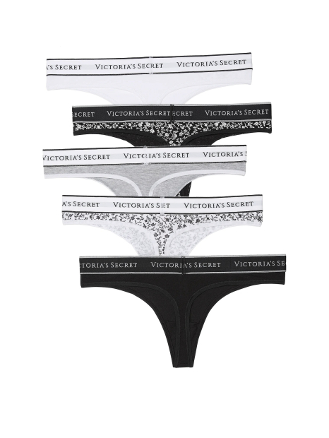 Женские трусики тонг Victoria's Secret набор 1159837831 (Разные цвета M)