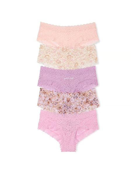 Мереживні трусики чики Victoria's Secret набір 1159838151 (Різні кольори M)