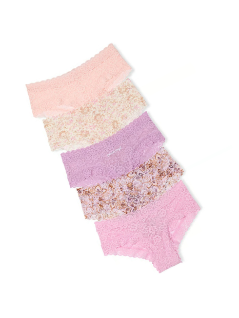 Мереживні трусики чики Victoria's Secret набір 1159838151 (Різні кольори M)