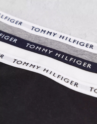 Трусики тонг набор Tommy Hilfiger 1159772496 (Белый/Серый/Черный, XL)