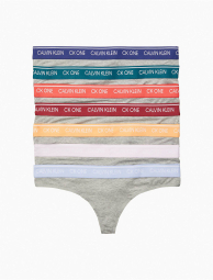 Набор из 7 трусиков тонг Calvin Kleinс логотипом 1159774563 (Разные цвета, L)