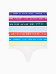 Набор из 7 трусиков тонг Calvin Klein с логотипом 1159774566 (Разные цвета, XS)