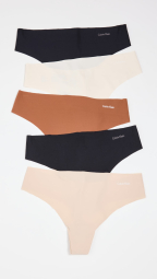 Женские бесшовные трусики тонг Calvin Klein набор 1159778104 (Разные цвета, XL)