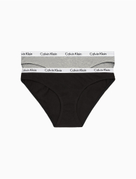 Набор из 2 трусиков бикини Calvin Klein 1159779914 (Черный/Серый, XL)