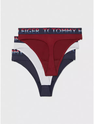 Женские трусики тонг Tommy Hilfiger набор 1159790764 (Разные цвета, XL)