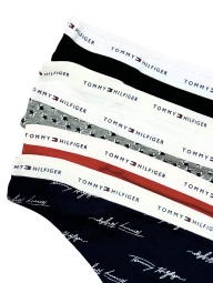 Набор из 5 трусиков тонг Tommy Hilfiger 1159808421 (Разные цвета, L)