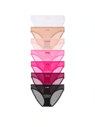Мереживні трусики бікіні Victoria's Secret набір 1159821280 (Різні кольори XS)