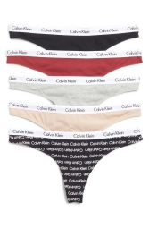 Жіночі трусики тонг Calvin Klein набір 1159823172 (Різні кольори L)