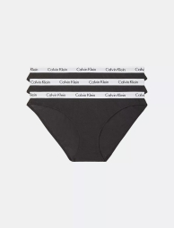 Набір із 3 трусиків бікіні Calvin Klein з логотипом 1159825552 (Чорний XS)