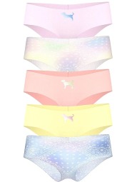 Набор бесшовных трусиков Victoria's Secret Pink чики 1159830822 (Разные цвета S)