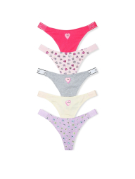 Женские трусики тонг Victoria's Secret Pink набор 1159831881 (Разные цвета L)