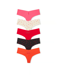 Набор бесшовных трусиков Victoria's Secret Pink тонг 1159833114 (Разные цвета S)