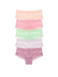 Кружевные трусики чики Victoria's Secret набор 1159833482 (Разные цвета XL)