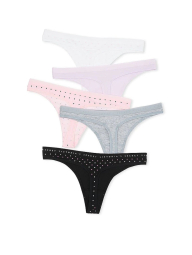 Женские трусики тонг Victoria's Secret набор 1159833498 (Разные цвета XL)