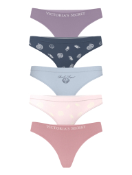 Набор трусиков тонг Victoria's Secret 1159833529 (Разные цвета M)