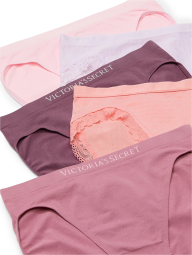 Набор женских гладких трусиков брифов Victoria's Secret 1159833537 (Разные цвета M)