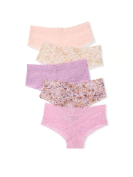 Кружевные трусики чики Victoria's Secret набор 1159837846 (Разные цвета L)