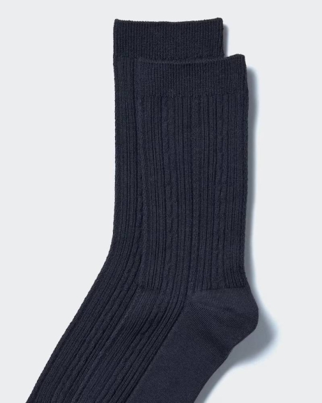 Високі шкарпетки UNIQLO 1159828334 (Синій One size)