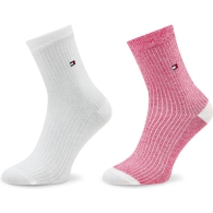 Набор женских носков от Tommy Hilfiger с логотипом 1159793763 (Белый/Розовый, 39-42)