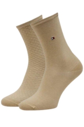 Набір жіночих шкарпеток від Tommy Hilfiger з логотипом 1159808886 (Білий/Рожевий, 35-38)