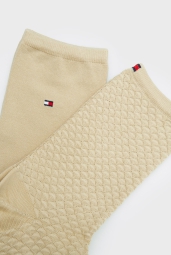 Набор женских носков от Tommy Hilfiger с логотипом 1159808886 (Серый/Синий, 35-38)