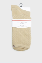 Набор женских носков от Tommy Hilfiger с логотипом 1159808886 (Серый/Синий, 35-38)