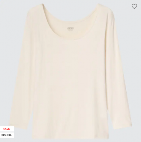 Женский термолонгслив Uniqlo HEATTECH 1159763557 (Бежевый, XXL)