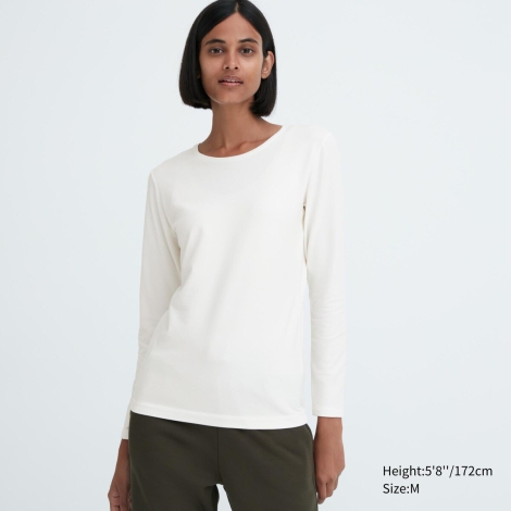 Женский термолонгслив Uniqlo кофта HEATTECH 1159794440 (Белый, XXL)