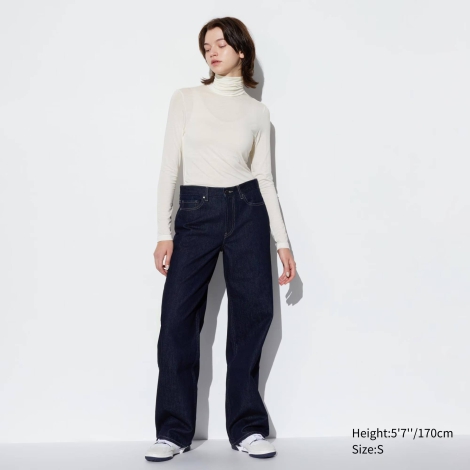 Ультралегкая водолазка HEATTECH Uniqlo термолонгслив 1159800113 (Молочный, M)