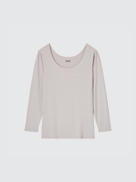Жіночий лонгслів UNIQLO HEATTECH 1159831264 (Сірий XXL)