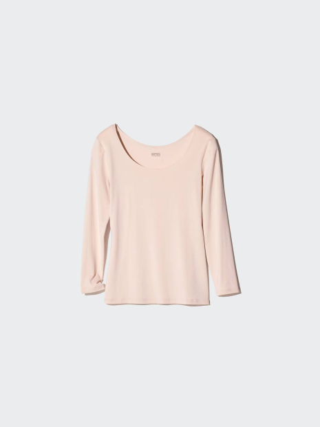 Жіночий лонгслів UNIQLO HEATTECH 1159834081 (Бежевий XXL)