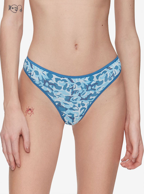 Женские трусики Calvin Klein тонг 1159773786 (Бирюзовый, S)