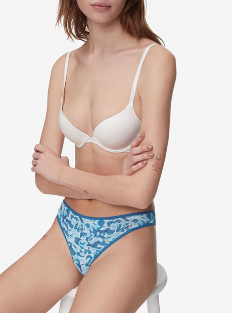 Женские трусики Calvin Klein тонг 1159773786 (Бирюзовый, S)