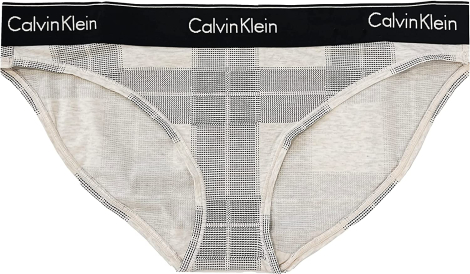 Женские трусики Calvin Klein бикини с логотипом 1159774367 (Серый, S)