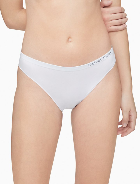 Бесшовные трусики Calvin Klein бикини с логотипом 1159776819 (Белый, XS)
