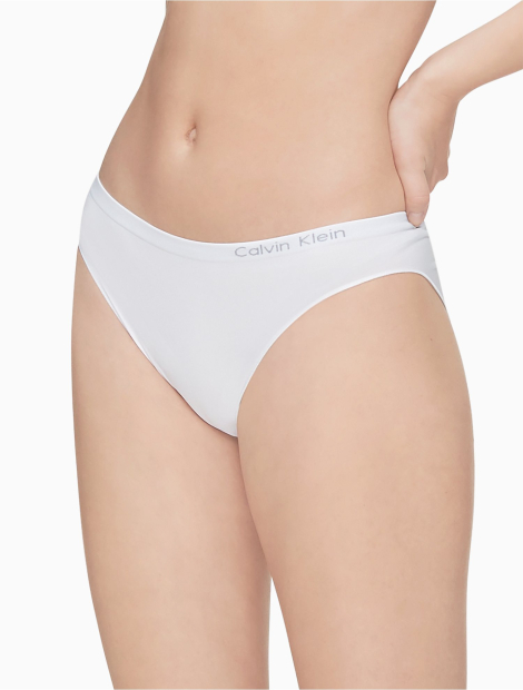 Бесшовные трусики Calvin Klein бикини с логотипом 1159776819 (Белый, XS)