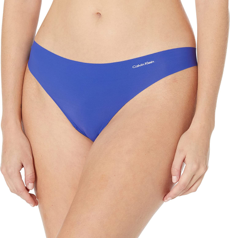 Бесшовные трусики Calvin Klein тонг 1159777343 (Синий, XS)