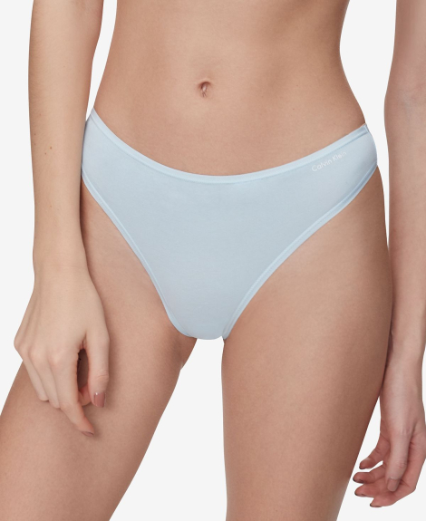 Женские трусики тонг Calvin Klein 1159780975 (Голубой, S)