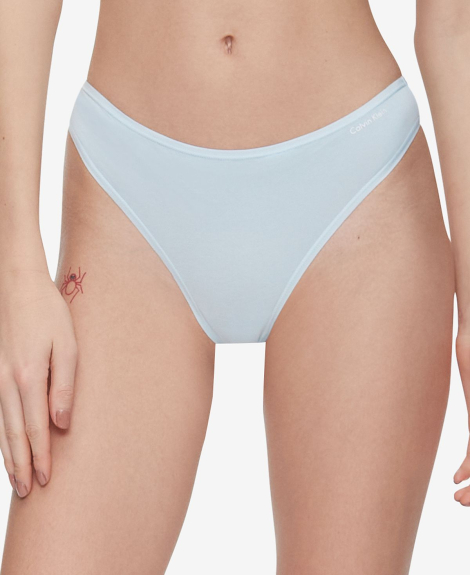 Женские трусики тонг Calvin Klein 1159780975 (Голубой, S)