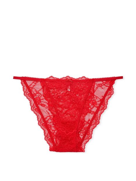 Кружевные трусики стринг бикини Victoria's Secret 1159793279 (Красный, M)