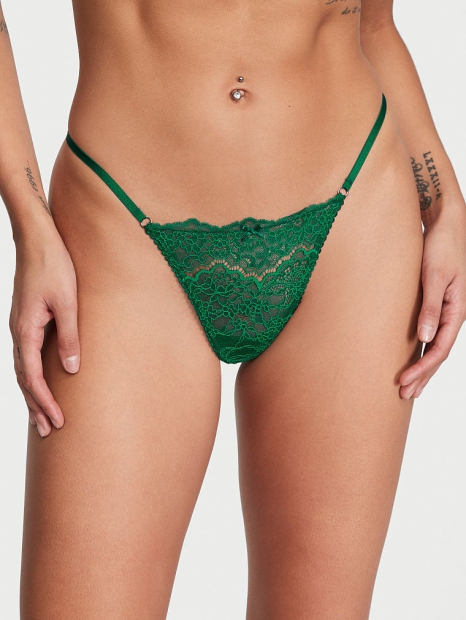 Женские трусики стринги Victoria's Secret 1159798881 (Зеленый, M)