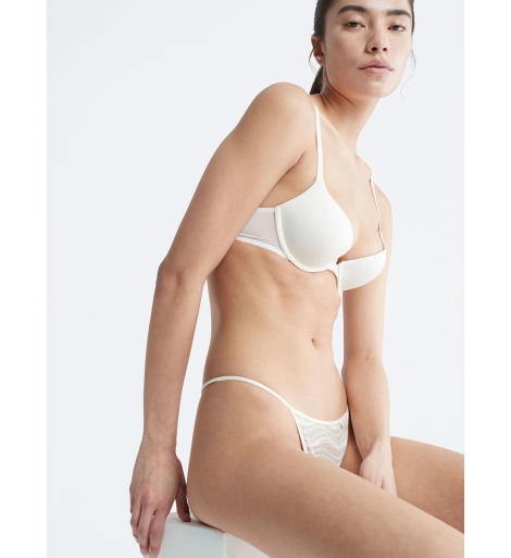 Женские сетчатые трусики Calvin Klein стринги 1159799648 (Бежевый, XL)