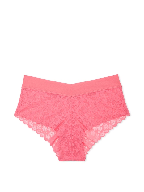 Бесшовные трусики чики Victorias Secret Pink с сетчатым узором 1159806036 (Розовый, XS)