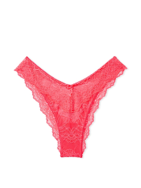 Кружевные трусики бразильяна Victoria's Secret 1159808561 (Розовый, L)